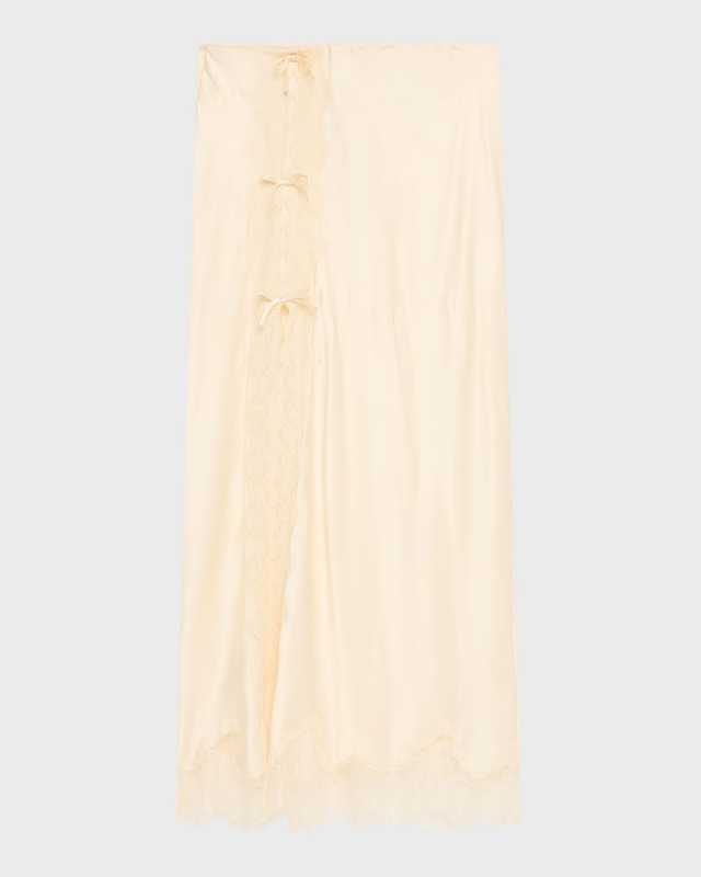 Calder Silk-Blend Maxi Slip Skirt